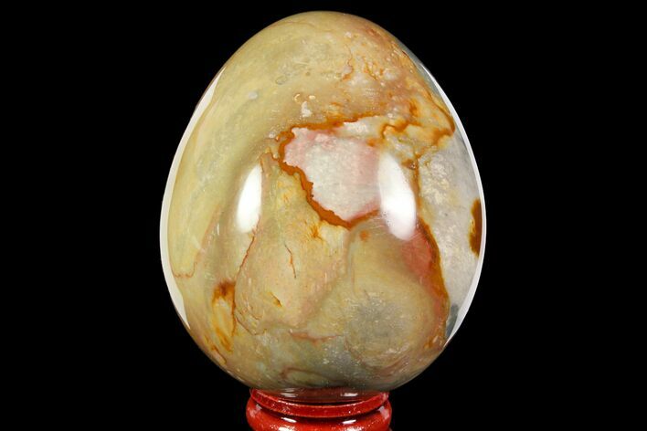 Polished Polychrome Jasper Egg - Madagascar #118654